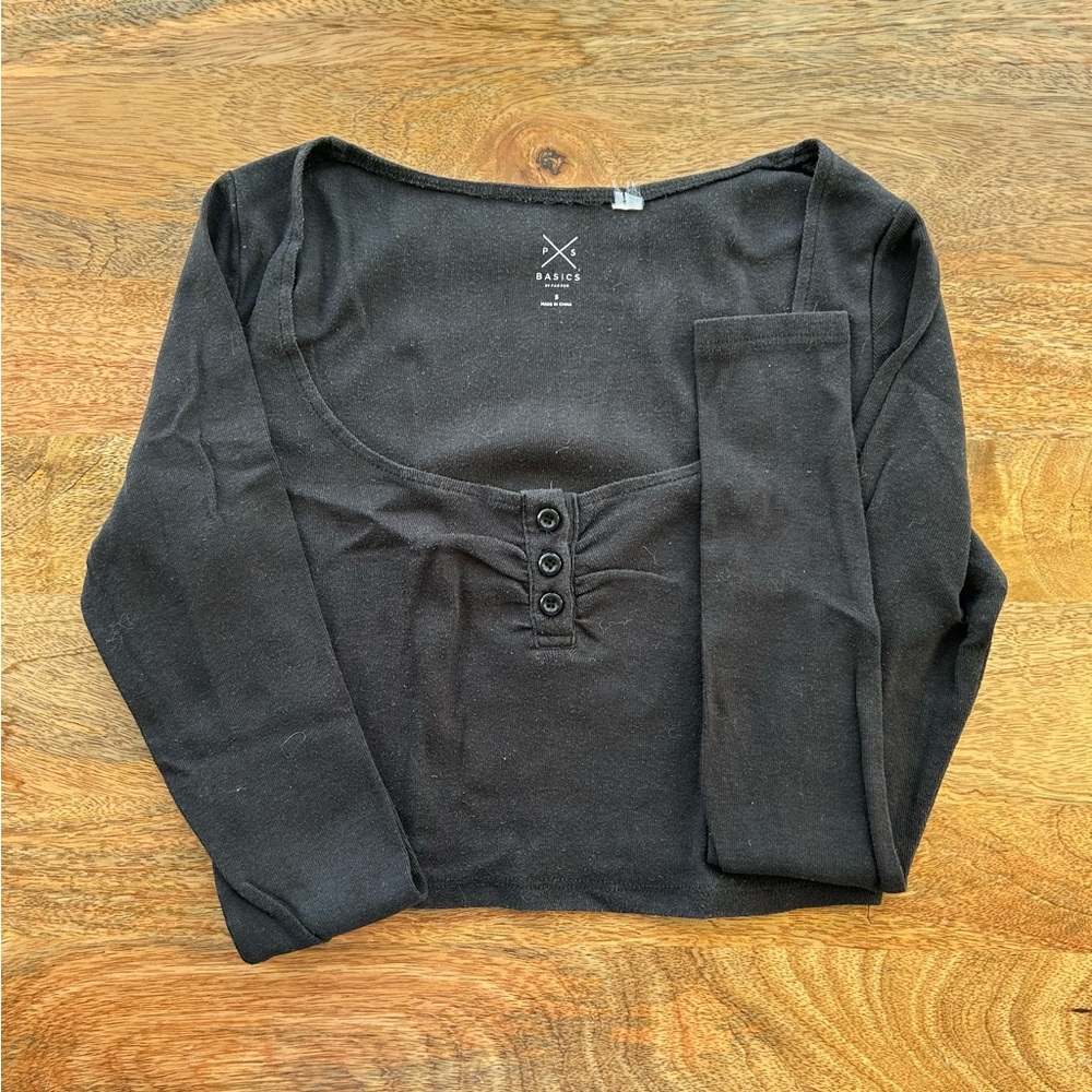 PacSun Scoop-Neck Crop Tee